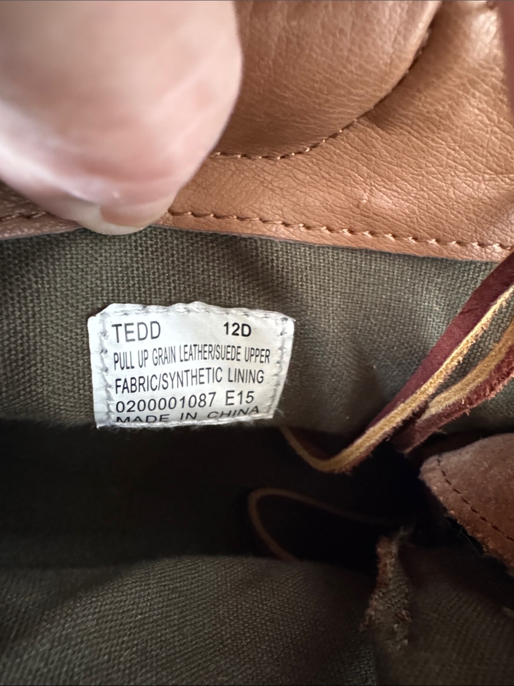 Polo by Ralph Lauren Tedd Brown Leather High-Tops with Cream Sole NEVER WORN - Picture 8 of 11